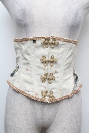 画像: ALICE and the PIRATES / Marionette Chris柄ショートコルセット  オフ S-26-02-15-011-PA-TO-AS-ZS