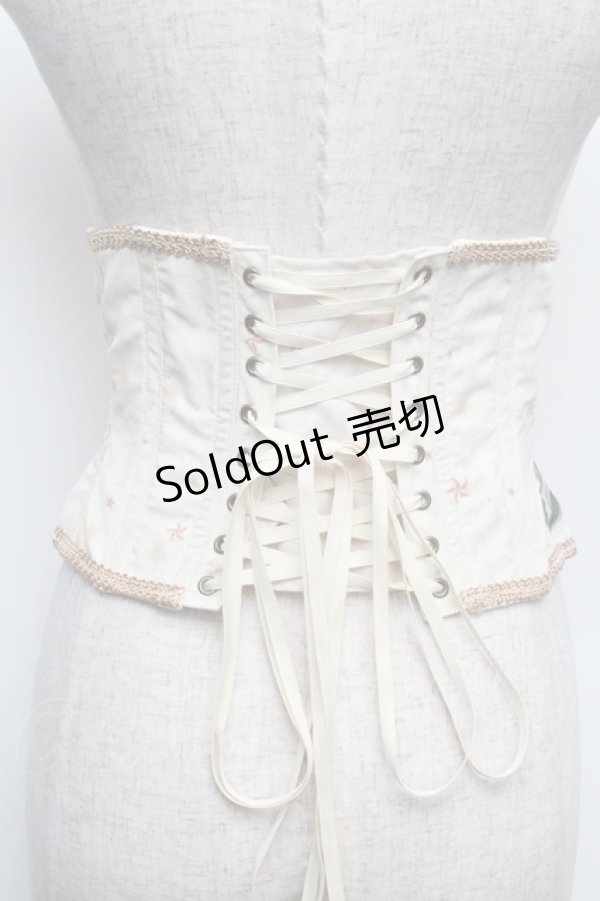 画像2: ALICE and the PIRATES / Marionette Chris柄ショートコルセット  オフ S-26-02-15-011-PA-TO-AS-ZS (2)