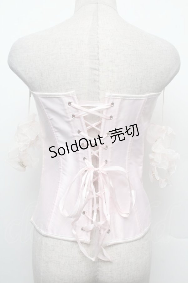 画像2: GOTH / サテンジャガードコルセット M ピンク S-26-02-15-015-GO-TO-HR-ZS (2)