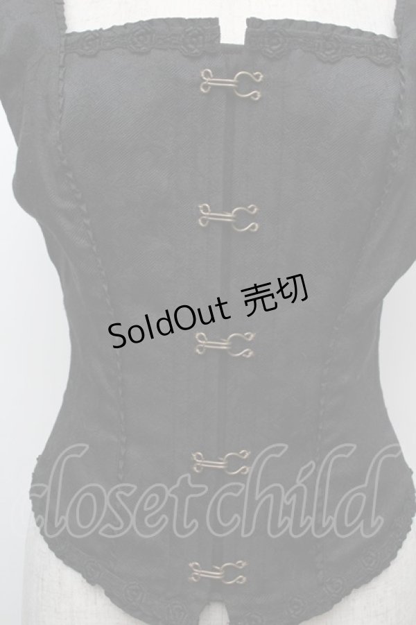 画像4: EXCENTRIQUE / Black Rose コルセット 3 黒 S-26-02-15-016-EL-TO-HR-ZS (4)