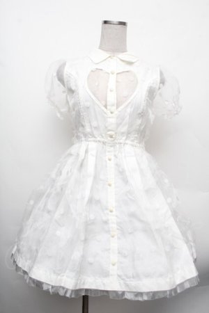 画像: LIZ LISA / シアードットワンピース  白 S-26-02-15-029-LO-OP-AS-ZS