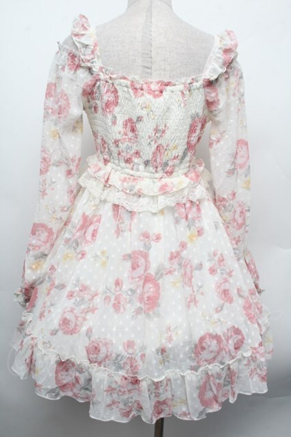 画像2: LIZ LISA / LIZ LISA×魔法少女まどかマギカ/ローズ柄ワンピース  オフ S-26-02-15-030-LO-OP-AS-ZS (2)