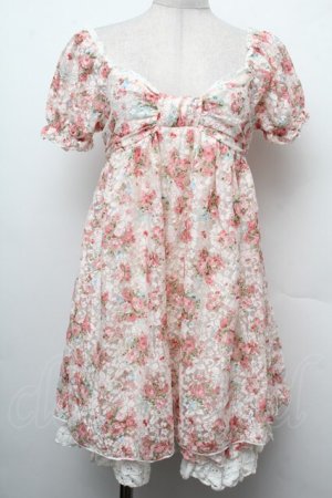 画像: LIZ LISA / 花柄レースチュニック  ピンク S-26-02-15-031-LO-TO-HR-ZS