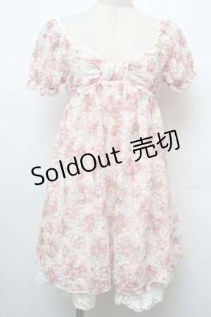 画像: LIZ LISA / 花柄レースチュニック  ピンク S-26-02-15-031-LO-TO-HR-ZS