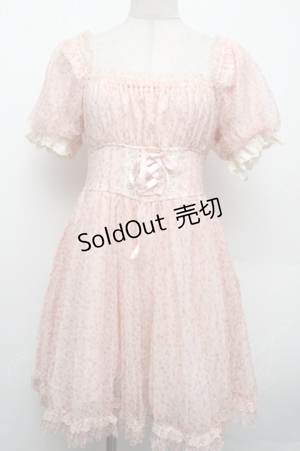 画像1: LIZ LISA / 花柄チュールチュニック  ピンク S-26-02-15-032-LO-SK-HR-ZS (1)