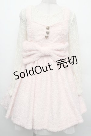 画像: LIZ LISA / ボアワンピース  ピンク S-26-02-15-033-LO-OP-AS-ZS