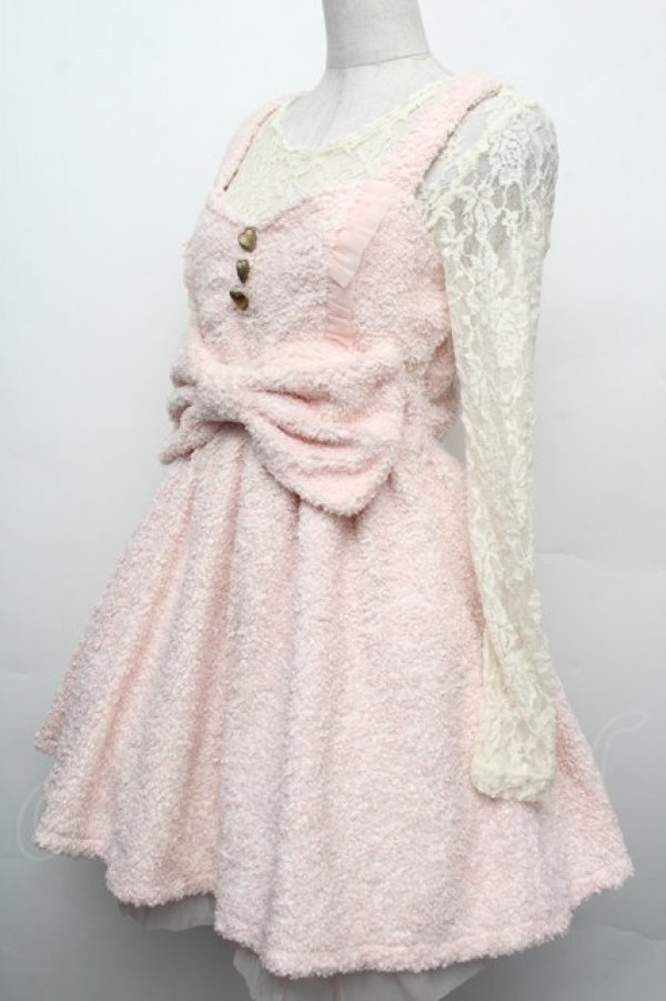 画像2: LIZ LISA / ボアワンピース  ピンク S-26-02-15-033-LO-OP-AS-ZS (2)