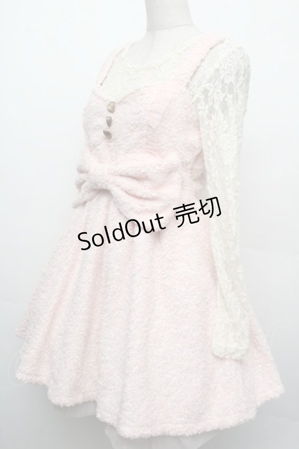 画像2: LIZ LISA / ボアワンピース  ピンク S-26-02-15-033-LO-OP-AS-ZS (2)