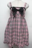 画像1: TRALALA / タータンチェックキャミワンピース  ピンク S-26-02-15-035-LO-OP-AS-ZS (1)