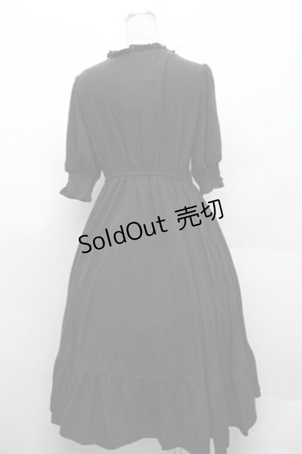 画像2: m petit by misako / AMレースアップワンピース L 黒 S-26-02-17-031-LO-OP-AS-ZS (2)