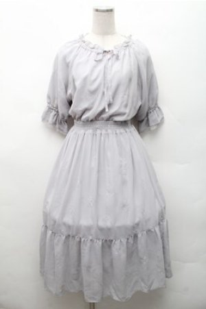 画像: MAJESTIC LEGON / 花柄ワンピース  グレー S-26-02-17-033-LO-OP-AS-ZS