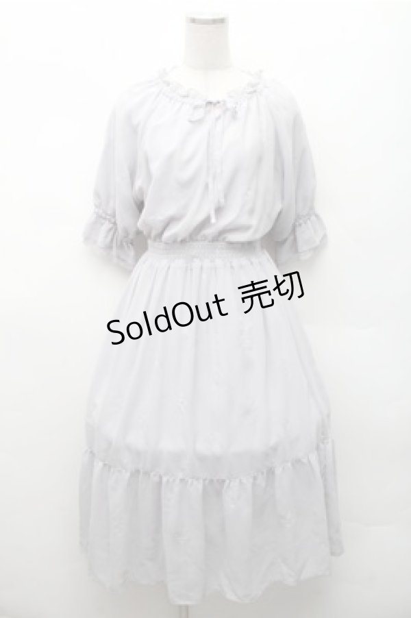 画像1: MAJESTIC LEGON / 花柄ワンピース  グレー S-26-02-17-033-LO-OP-AS-ZS (1)