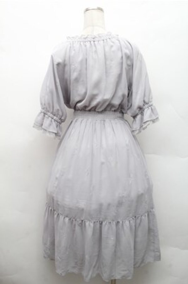 画像2: MAJESTIC LEGON / 花柄ワンピース  グレー S-26-02-17-033-LO-OP-AS-ZS (2)