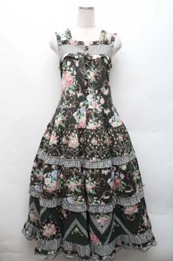 画像1: Surfacespell / Dreamland前開きジャンパースカート  グリーン S-26-02-17-035-LO-OP-AS-ZS (1)