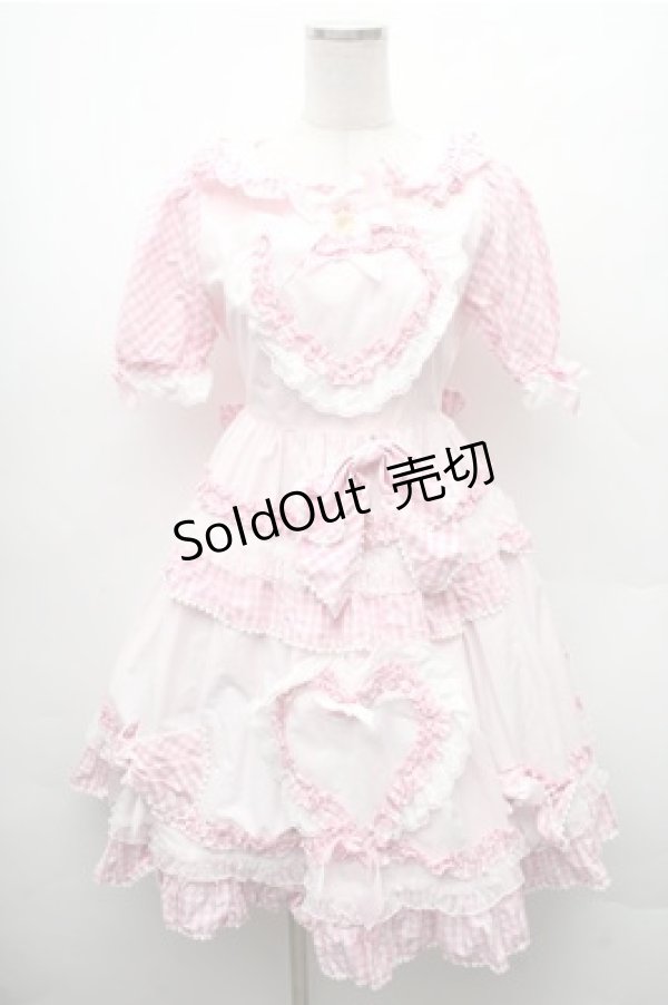 画像1: BABY,THE STARS SHINE BRIGHT / Sweet My Secret Heartワンピース  ピンク S-26-02-17-036-BA-OP-HR-ZS (1)