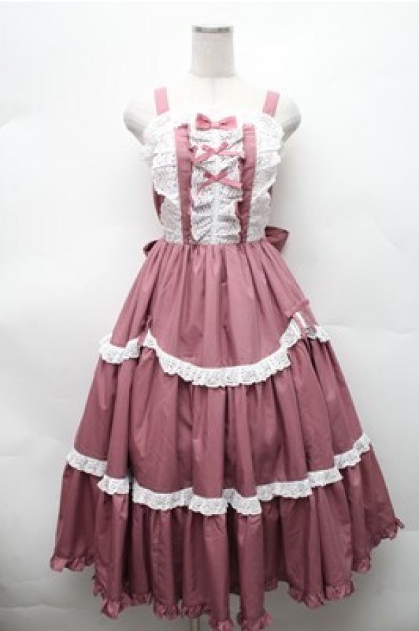 画像1: Chalmiere / クラシックドールジャンパースカートセット M ピンク S-26-02-17-037-0-OP-AS-ZS (1)