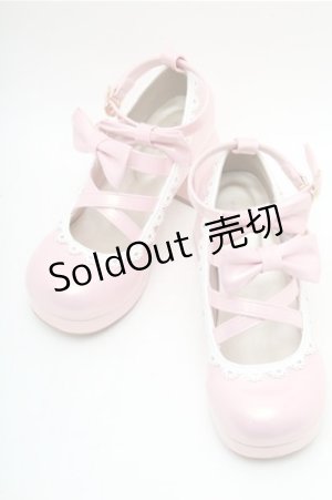 画像: axes femme kawaii / ダブルリボンスカラップパンプス M ピンク S-26-02-17-006-AX-SH-HR-ZS