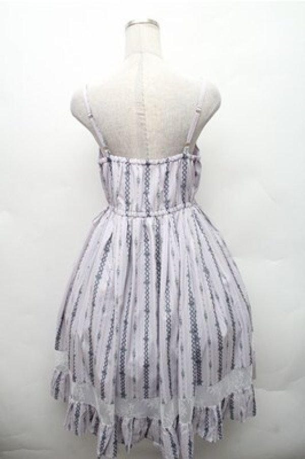 画像2: axes femme POETIQUE / レースアップリボンキャミワンピース  ラベンダー S-26-02-17-038-AX-OP-AS-ZS (2)