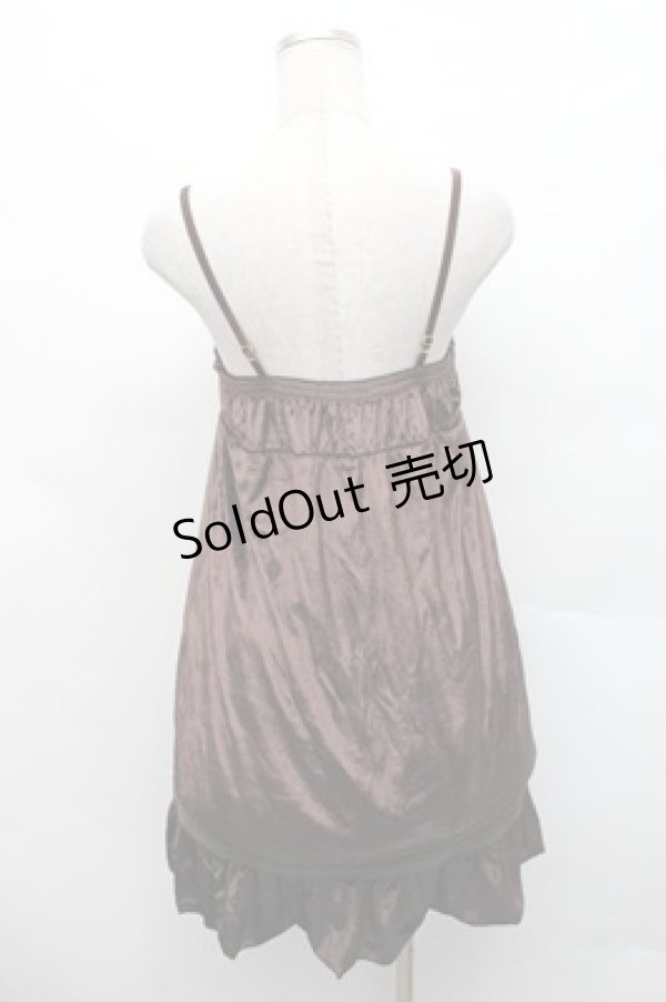 画像2: LIZ LISA / ベロアキャミソールワンピース  ブラウン S-26-02-17-039-LO-TO-AS-ZS (2)