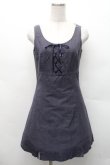 画像1: Emily Temple cute / 裾チュールノースリーブワンピース  紺 S-26-02-17-040-ET-OP-AS-ZS (1)