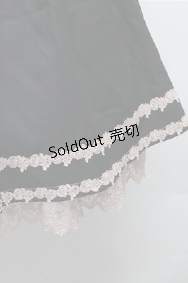 画像3: axes femme / レース付きタックスカート  黒 S-26-02-17-044-AX-SK-AS-ZS (3)