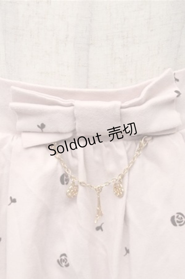 画像4: axes femme / 単色パネルパリ柄スカート  ピンク S-26-02-17-045-AX-SK-AS-ZS (4)