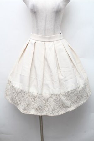 画像: axes femme / 裾レーススカート  オフ S-26-02-17-046-AX-OP-AS-ZS