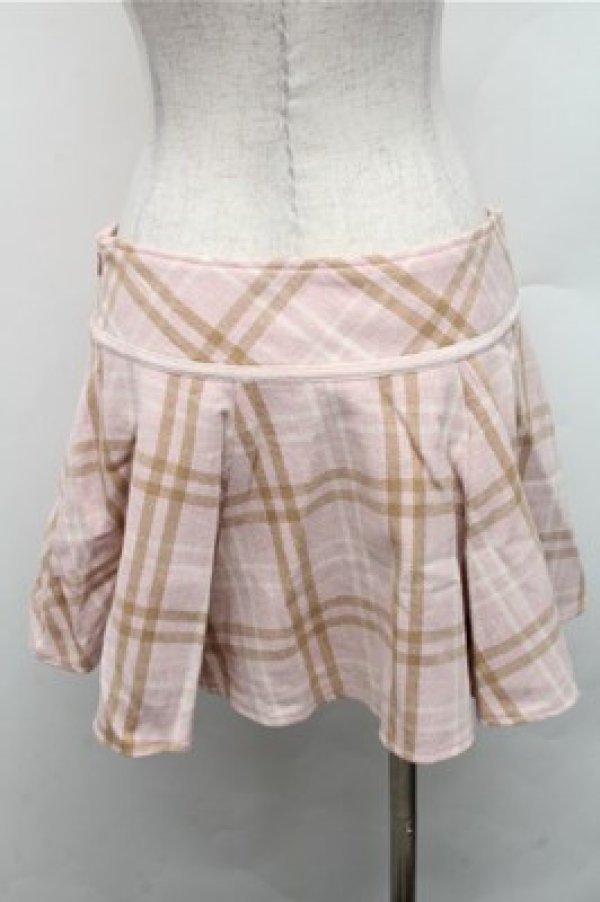 画像2: LIZ LISA / チェックスカート  ピンクｘベージュ S-26-02-17-047-LO-SK-AS-ZS (2)
