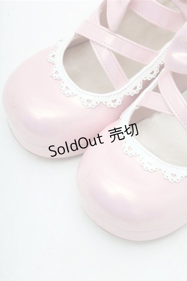 画像4: axes femme kawaii / ダブルリボンスカラップパンプス M ピンク S-26-02-17-006-AX-SH-HR-ZS (4)
