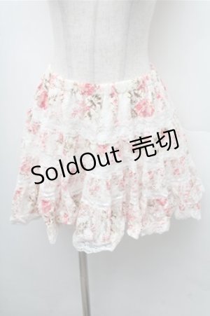 画像: LIZ LISA / 花柄レーススカート  ピンク S-26-02-17-049-LO-SK-HR-ZS