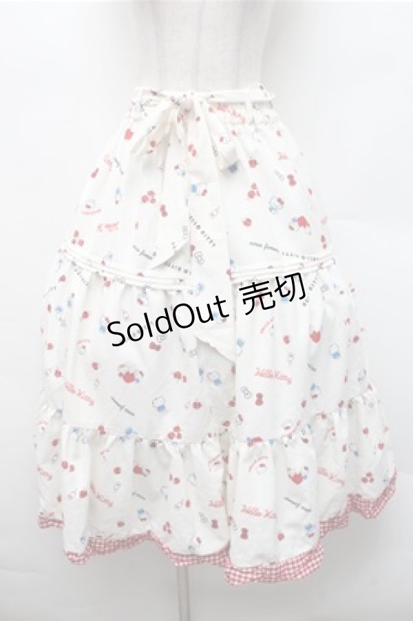 画像1: axes femme / ハローキティプリントスカート  オフ S-26-02-17-050-AX-SK-AS-ZS (1)