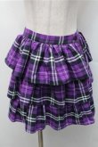 画像1: SEXY DYNAMITE LONDON / タータンチェックティアードスカート  紫 S-26-02-17-052-PU-SK-HR-ZS (1)