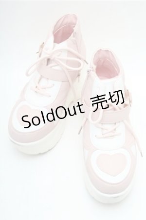 画像: LOLITA / 厚底スニーカー M ピンクｘオフ S-26-02-17-007-LO-SH-HR-ZS