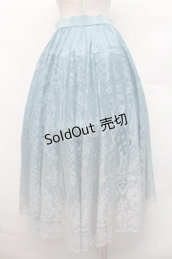 画像2: axes femme / グラデーションスカート  グリーン S-26-02-17-056-AX-SK-TE-ZS (2)