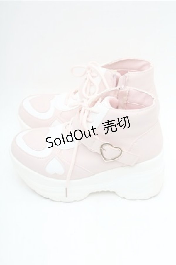 画像2: LOLITA / 厚底スニーカー M ピンクｘオフ S-26-02-17-007-LO-SH-HR-ZS (2)