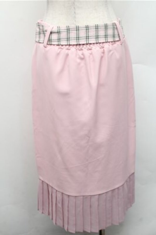 画像2: Swankiss / 裾チュールタイトスカート  ピンク S-26-02-17-057-CA-SK-AS-ZS (2)