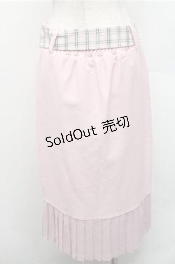 画像2: Swankiss / 裾チュールタイトスカート  ピンク S-26-02-17-057-CA-SK-AS-ZS (2)