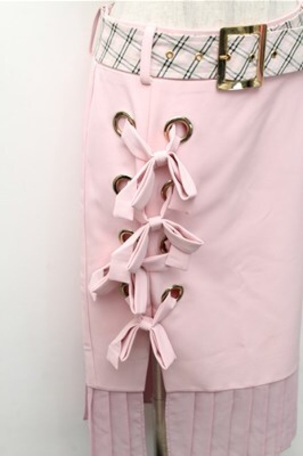 画像3: Swankiss / 裾チュールタイトスカート  ピンク S-26-02-17-057-CA-SK-AS-ZS (3)