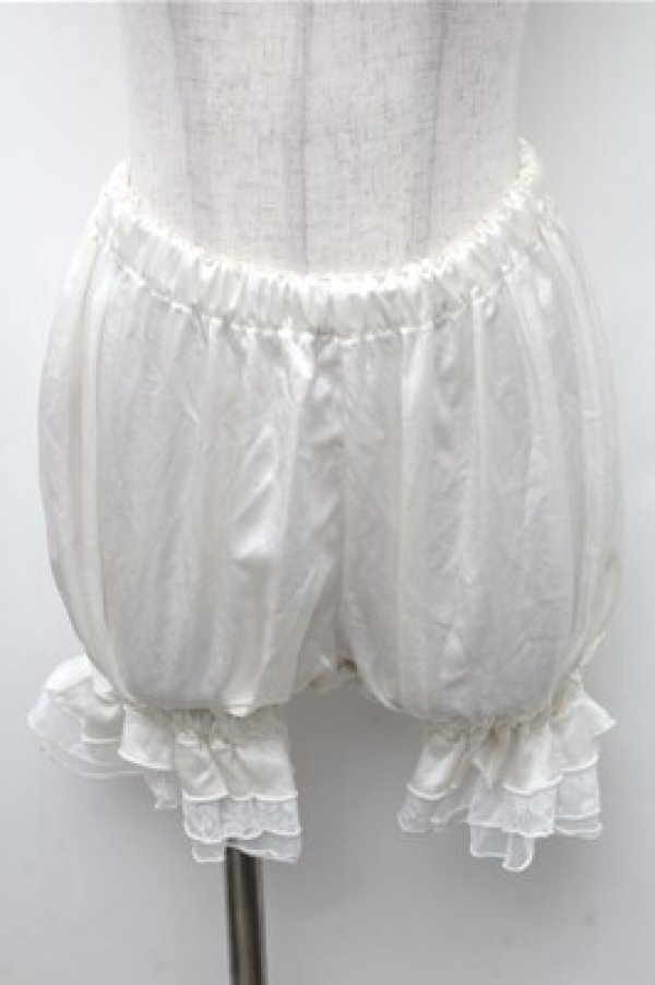 画像1: LOLITA / サテンショートドロワーズ  キナリ S-26-02-17-058-LO-PA-HR-ZS (1)