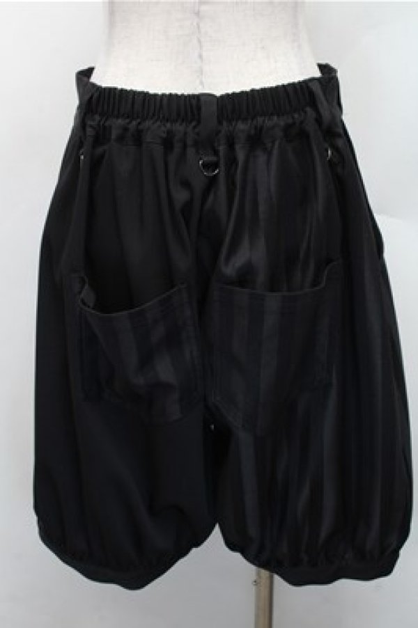 画像2: Deorart / ストライプ柄バルーンドロワーズパンツ  黒 S-26-02-17-059-PU-PA-AS-ZS (2)
