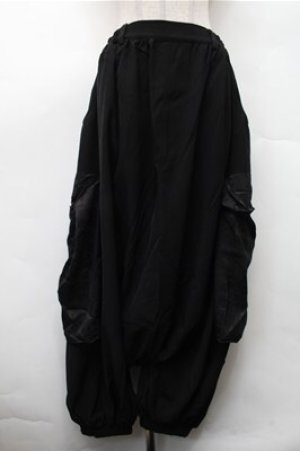 画像: Deorart / 【Deorart 百奇夜行】ボックスパーツ・サルエルパンツ  黒 S-26-02-17-060-PU-PA-AS-ZS