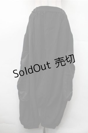 画像: Deorart / 【Deorart 百奇夜行】ボックスパーツ・サルエルパンツ  黒 S-26-02-17-060-PU-PA-AS-ZS