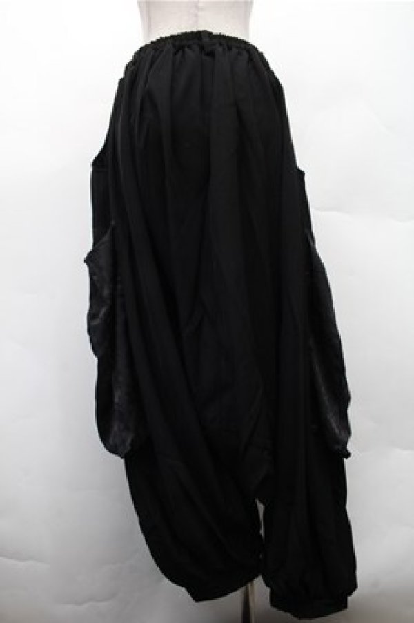 画像2: Deorart / 【Deorart 百奇夜行】ボックスパーツ・サルエルパンツ  黒 S-26-02-17-060-PU-PA-AS-ZS (2)