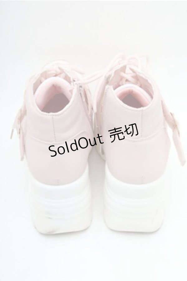 画像3: LOLITA / 厚底スニーカー M ピンクｘオフ S-26-02-17-007-LO-SH-HR-ZS (3)