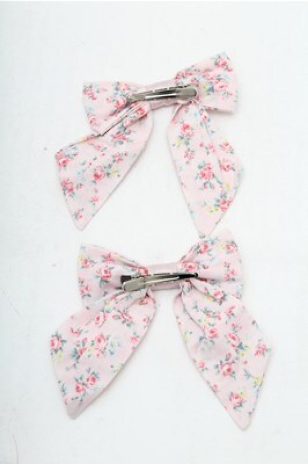 画像2: Innocent World / ミニバラツインリボンクリップ  ピンク S-26-02-17-001-IW-AC-AS-ZS (2)