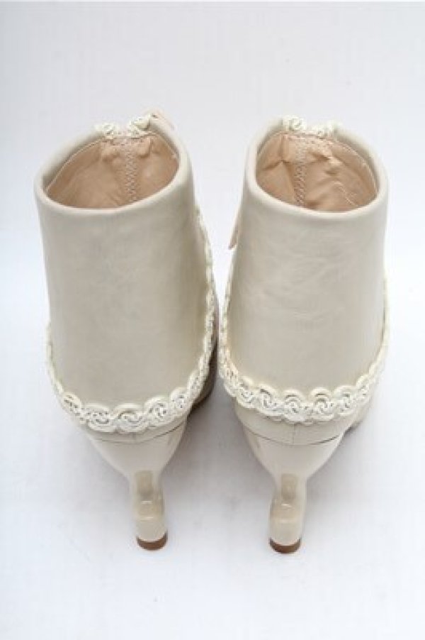 画像3: ALICE and the PIRATES / ガブリオールリボンブーツ M オフ S-26-02-17-008-PA-SH-AS-ZS (3)