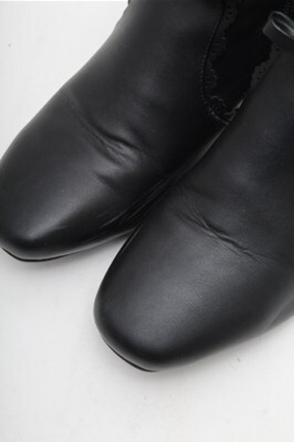 画像4: m petit by misako / リボンショートブーツ LL 黒 S-26-02-17-009-0-ZA-AS-ZS (4)