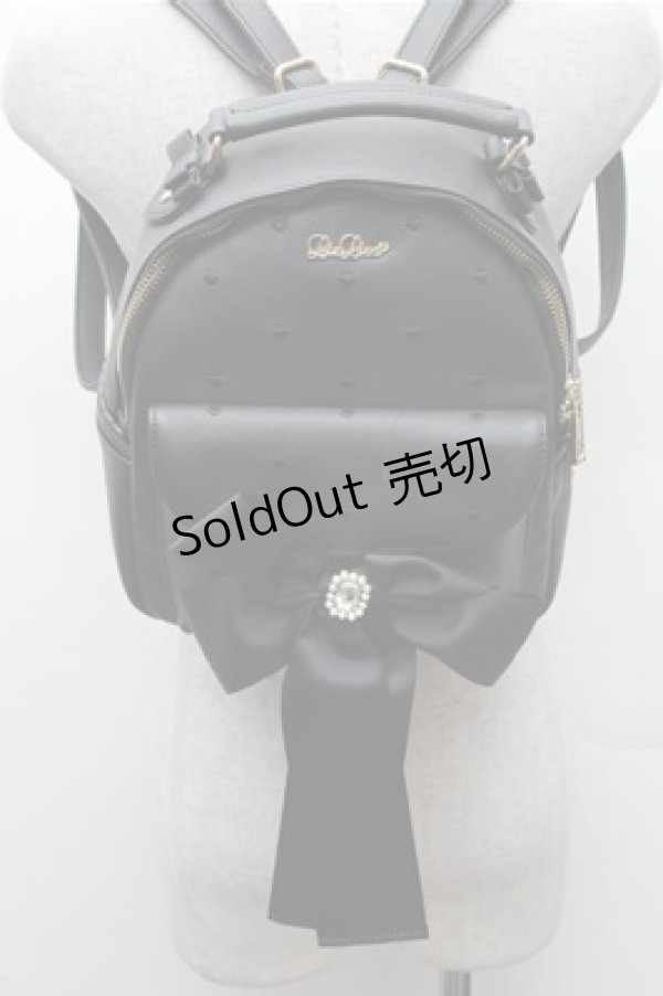 画像1: LIZ LISA / ロングリボンリュック  黒 S-26-02-17-011-LO-BG-HR-ZS (1)