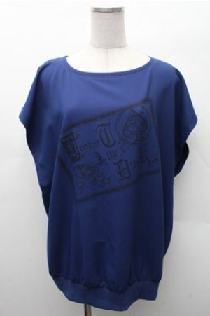 画像: Deorart / 裾絞り ルーズ ノースリーブ タンクトップ  青 S-26-02-17-014-PU-TO-AS-ZS