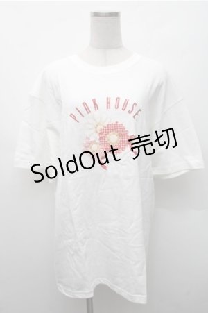 画像: PINK HOUSE / 表参道店限定 マーガレットプリントTシャツ XL 白 S-26-02-17-018-LO-BL-AS-ZS